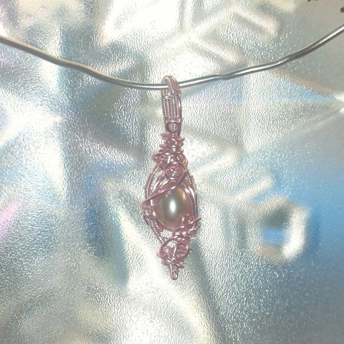 Perle de nacre naturelle.✨Sérénité, Protection & Harmonie