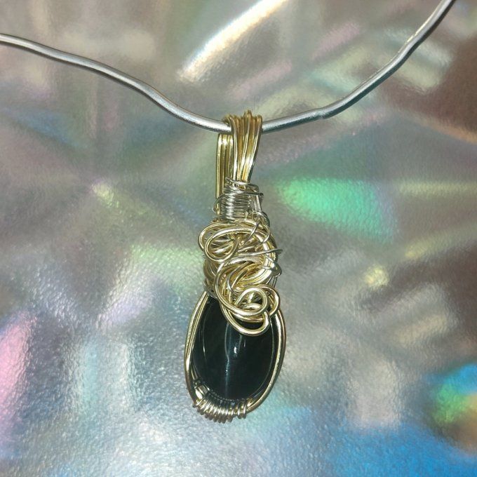 scapolite noire -chrysobéryl wernerite ✨-Pierre de Protection et de Confiance