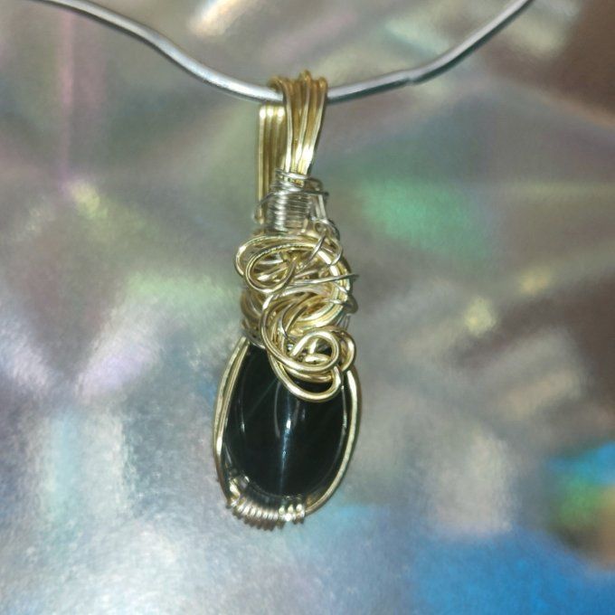 scapolite noire -chrysobéryl wernerite ✨-Pierre de Protection et de Confiance