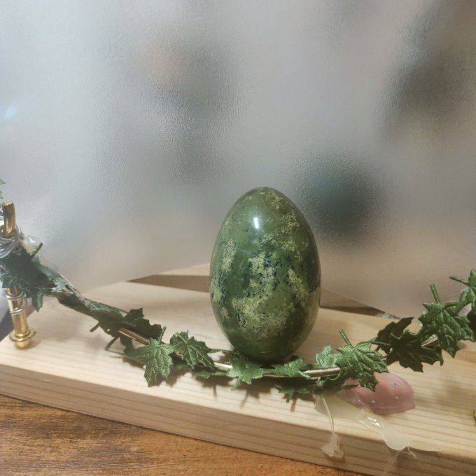 Oeuf Serpentine kaolinite/pyrite 6*4