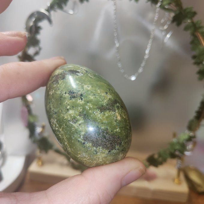 Oeuf Serpentine kaolinite/pyrite 6*4