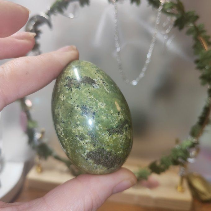Oeuf Serpentine kaolinite/pyrite 6*4