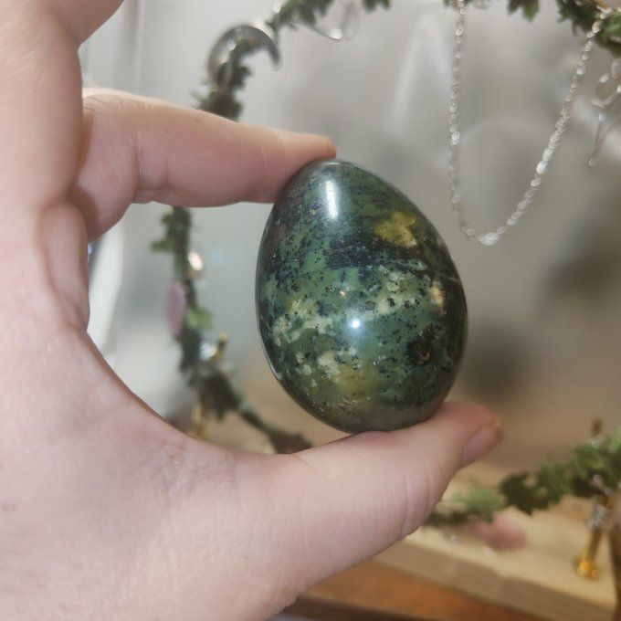 Oeuf Serpentine kaolinite/pyrite 6*4