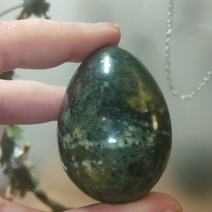 Oeuf Serpentine kaolinite/pyrite 6*4