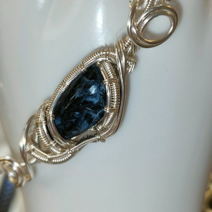 Colliers Charms  Pietersite :La pierre des Tempêtes 
