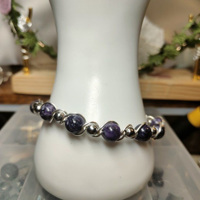 Charoite -8mm Bracelet ✨Pierre de transformation 