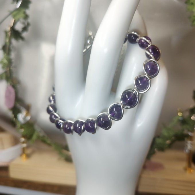 Amethyste ✨6/8 mm Bracelet ✨Spiritualité & Apaisement ✨