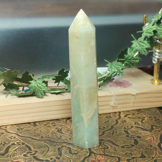 Obélisque calcite verte 9*2