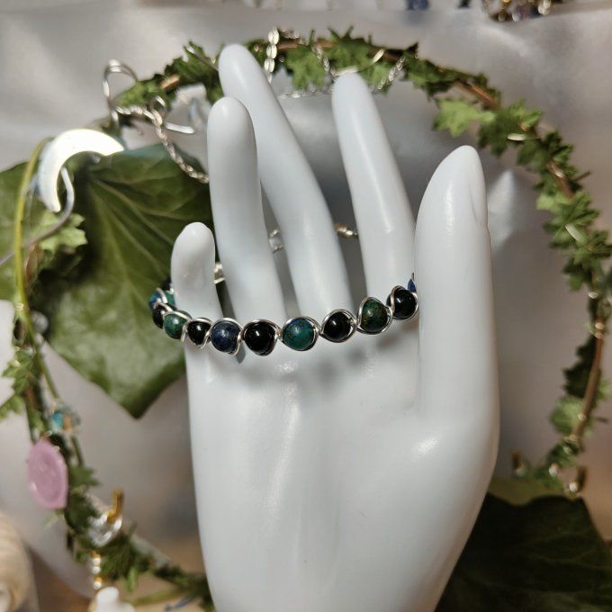Bracelet  Al :vérité et protection - 6MM