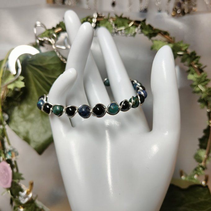 Bracelet  Al :vérité et protection - 6MM