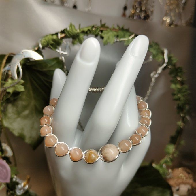 Bracelet pierre de Soleil -6 ou 8 mm