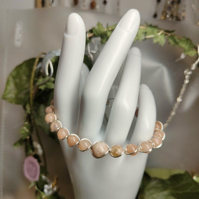 Bracelet pierre de Soleil -6 ou 8 mm