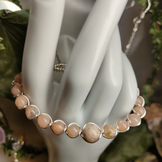 Bracelet pierre de Soleil -6 ou 8 mm