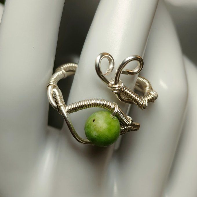 Bague perle Chrysoprase 