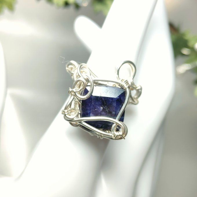 Bague saphir Ajustable-✨Pierre des Oracles 