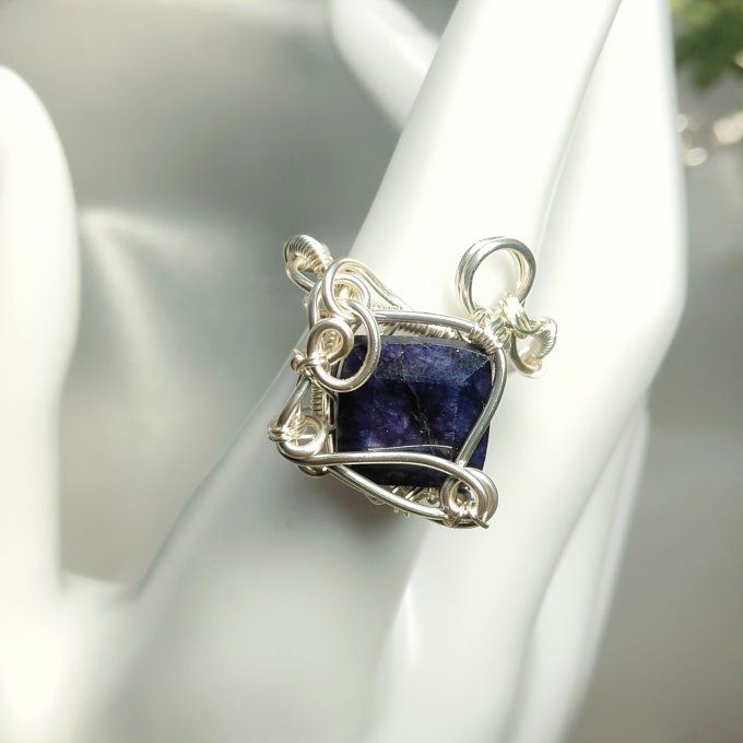 Bague saphir Ajustable-✨Pierre des Oracles 