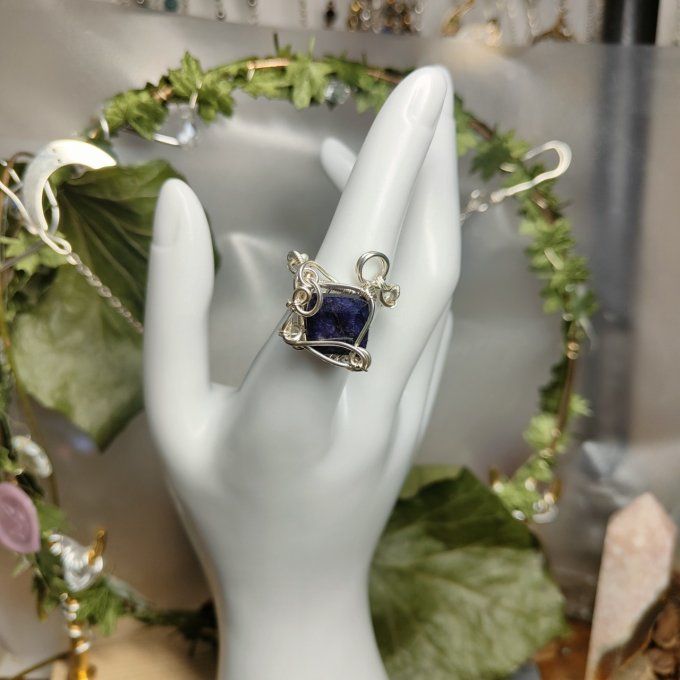 Bague saphir Ajustable-✨Pierre des Oracles 