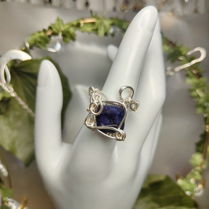 Bague saphir Ajustable-✨Pierre des Oracles 