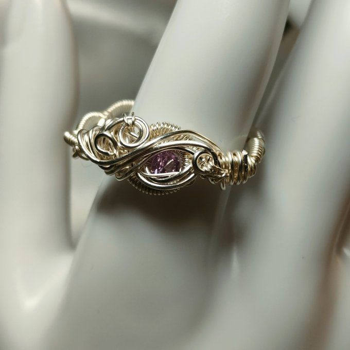 Bague Alexandrite Ajustable Courrone ✨Équilibre, Renouveau et Force Mentale