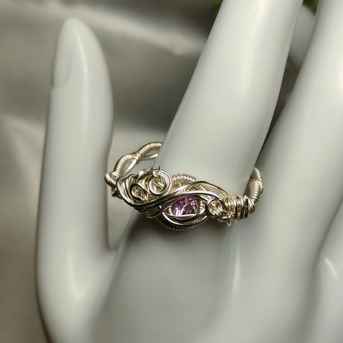 Bague Alexandrite Ajustable Courrone ✨Équilibre, Renouveau et Force Mentale