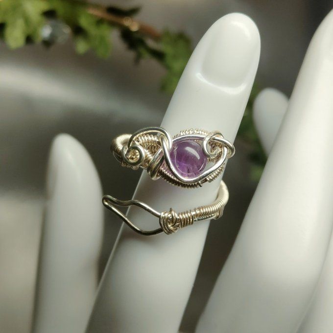Bague améthyste 
