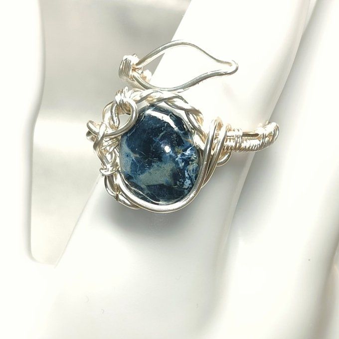 Bague Pietersite ajustable 
