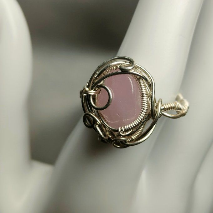 Bague Courrone kunzite 