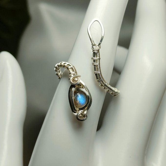 Bague Labradorite ✨ajustable 