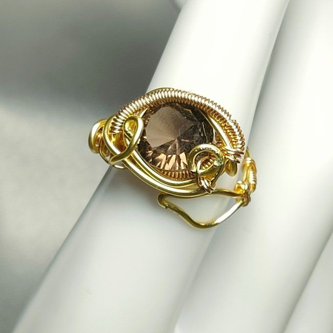 Quartz fumé  - Bague ✨ Clarté, Équilibre & Libération