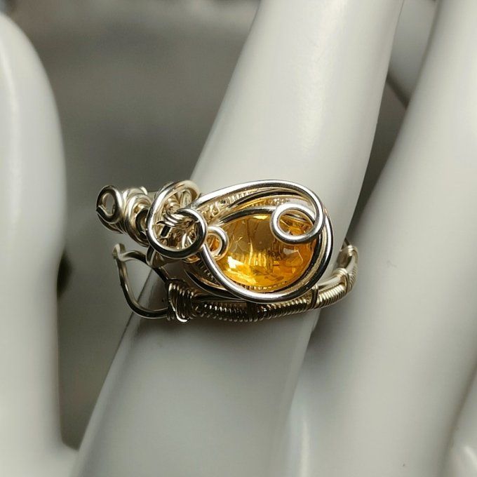 Bague citrine 