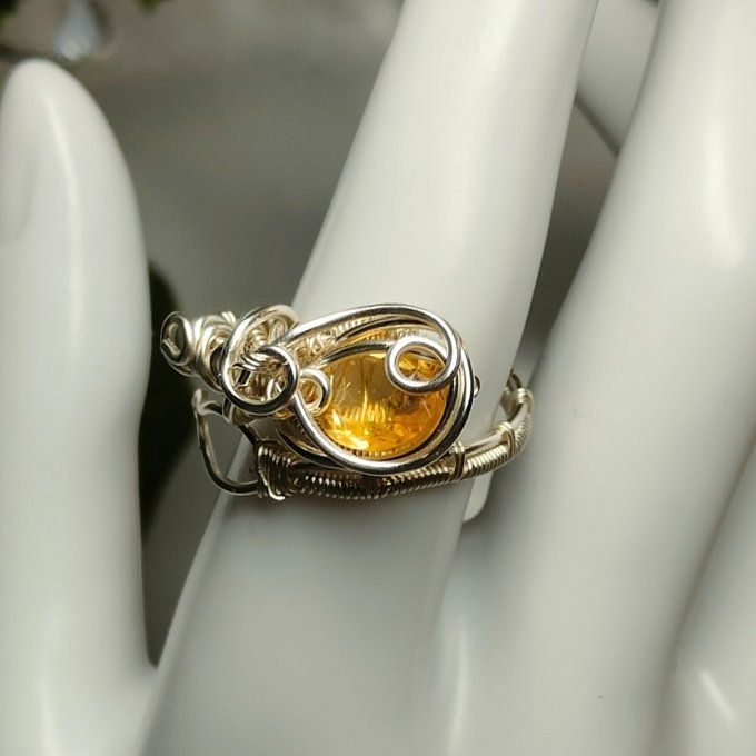 Bague citrine 