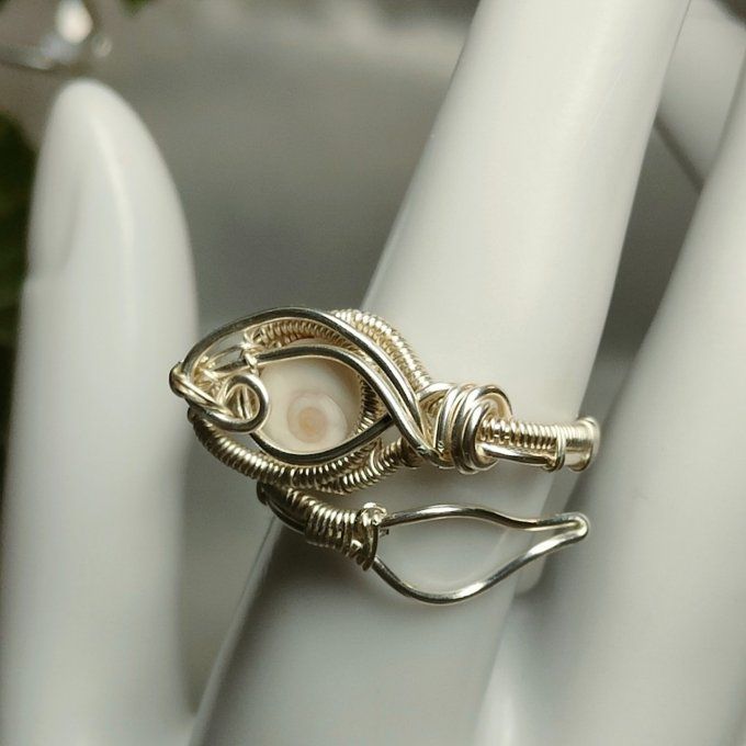 Oeil de sainte Lucie  - bague ajustable 