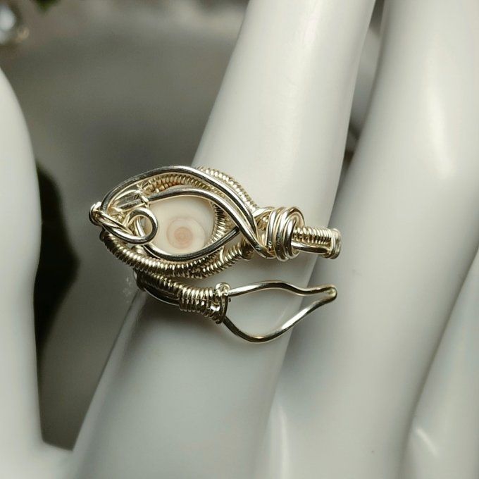 Oeil de sainte Lucie  - bague ajustable 