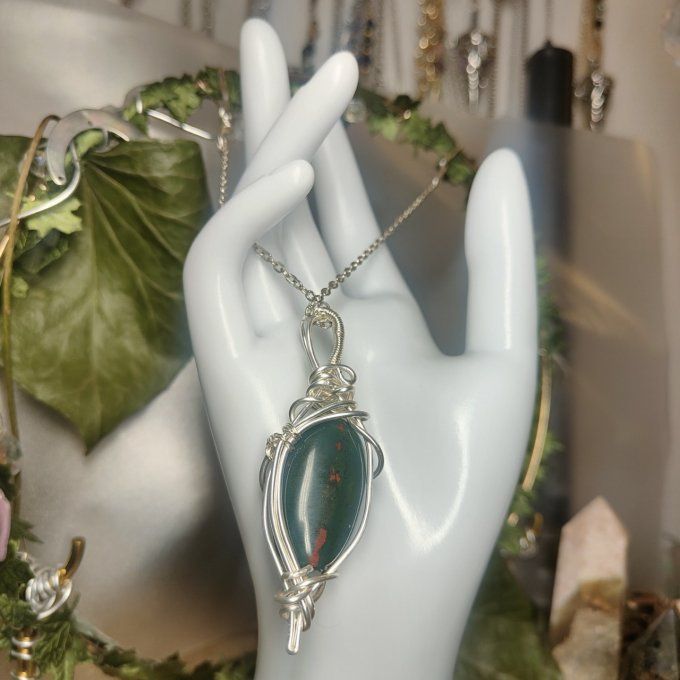 Jaspe sang de dragon 6MM ✨Énergie, Force et Harmonie