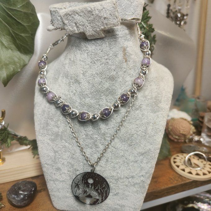 Collier Perles De Mica ✨Stabilité & Sérénité Intérieure✨ promo