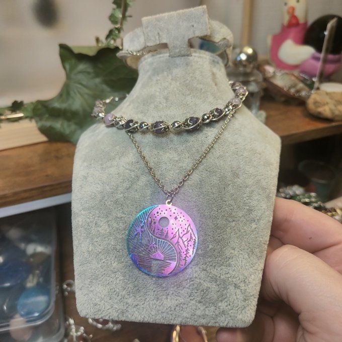 Collier Perles De Mica ✨Stabilité & Sérénité Intérieure✨ promo