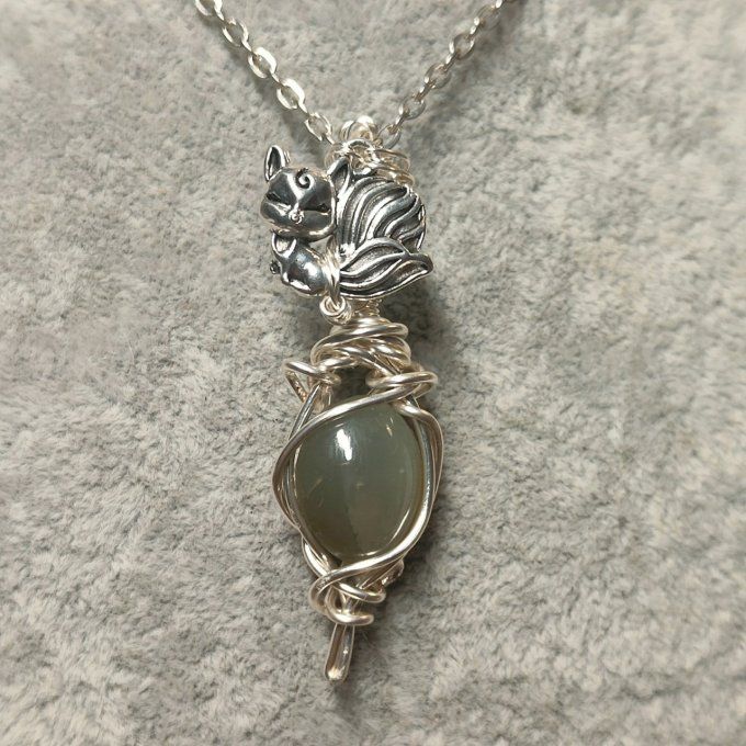 Scapolite jaune -chrysoberyl wernerite ✨ Protection et Apaisement Émotionnel - kitsune