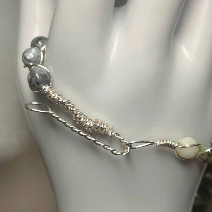 Opale verte  - bracelet 6 mm✨ Espoir et sérénité 