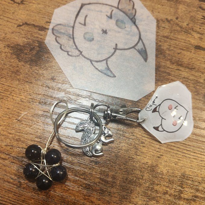 Cadeau avril :Le cuailloux porte clé personnalisable 