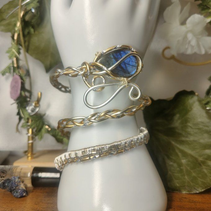 Diadollier Oeil du Phénix -labradorite bleu 