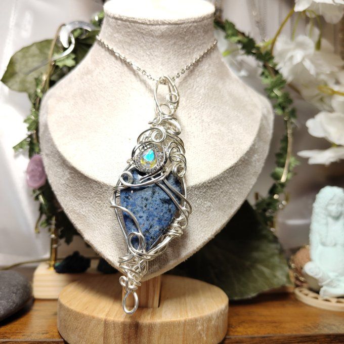 Dumortierite -Quartz bleu ✨pierre de l'esprit torturé - Copie