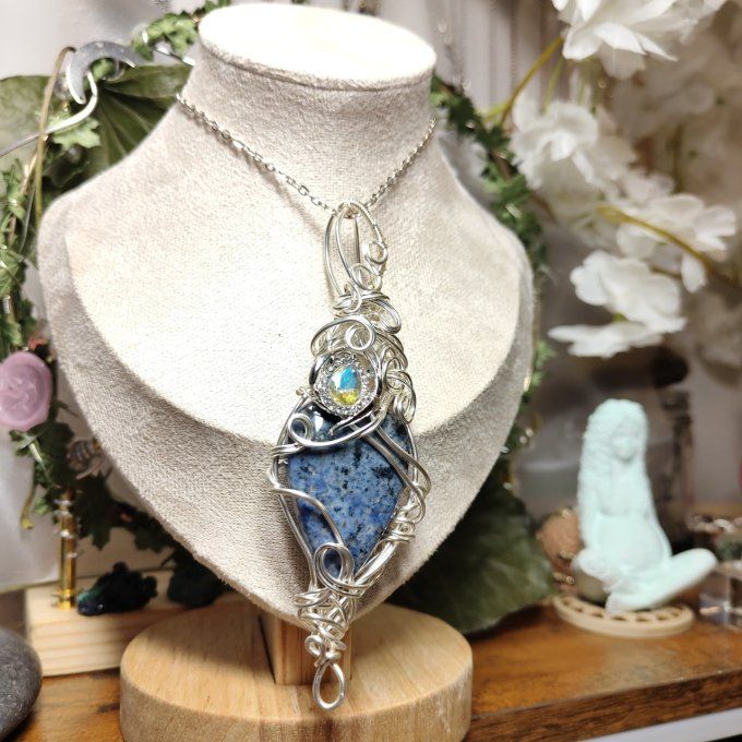 Dumortierite -Quartz bleu ✨pierre de l'esprit torturé - Copie