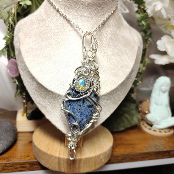 Dumortierite -Quartz bleu ✨pierre de l'esprit torturé - Copie