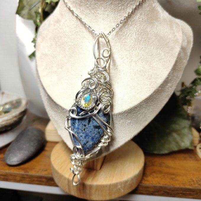Dumortierite -Quartz bleu ✨pierre de l'esprit torturé - Copie