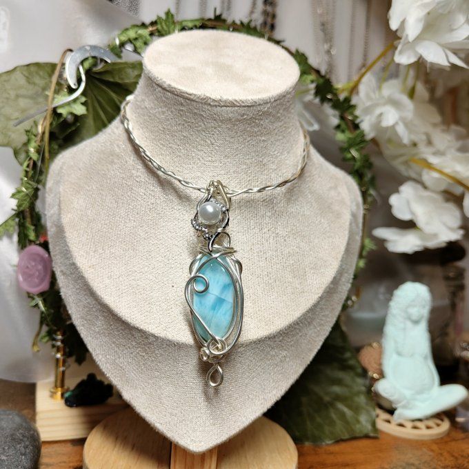 Larimar ✨pierre du Dauphin ✨sérénité et douceur ✨ - 