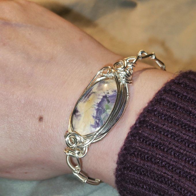 Bracelet torsade -Tiffany 's Stone ✨Sérénité et Harmonie✨ - Copie