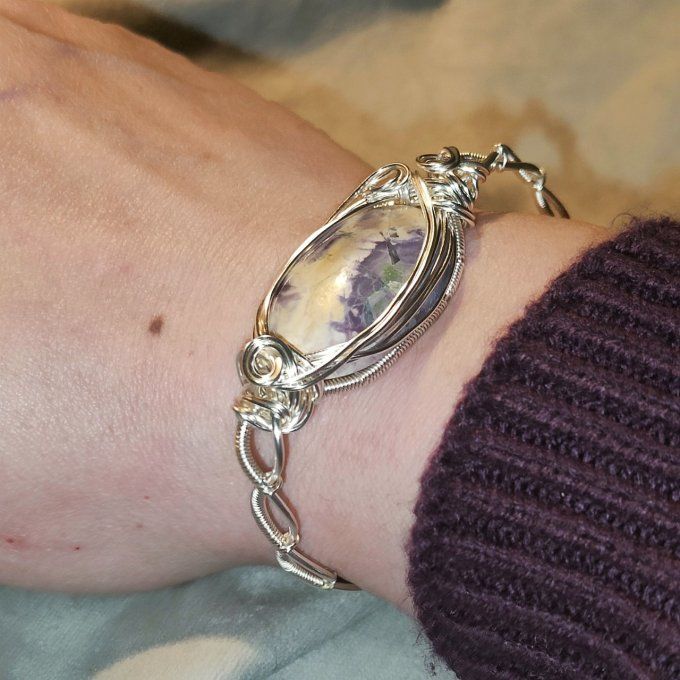 Bracelet torsade -Tiffany 's Stone ✨Sérénité et Harmonie✨ - Copie