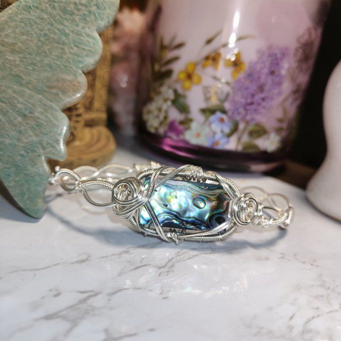 Bracelet Torsade Ormeaux Abalone ✨Apaisement et Équilibre Émotionnel 