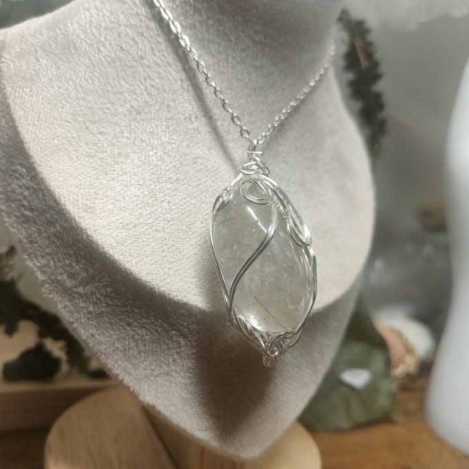 Quartz Rutile (cheveux d'ange ) ✨Confiance et Protection Énergétique - pomme poison 
