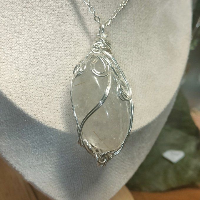 Quartz Rutile (cheveux d'ange ) ✨Confiance et Protection Énergétique - pomme poison 